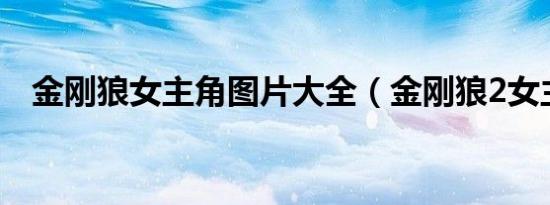 金刚狼女主角图片大全（金刚狼2女主角）