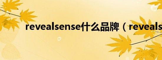 revealsense什么品牌（reveals）