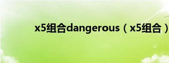 x5组合dangerous（x5组合）