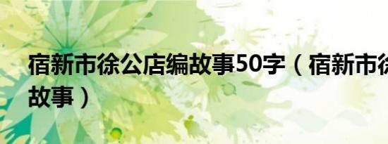 宿新市徐公店编故事50字（宿新市徐公店编故事）