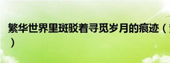 繁华世界里斑驳着寻觅岁月的痕迹（繁华世界）