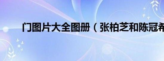 门图片大全图册（张柏芝和陈冠希）