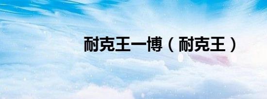 耐克王一博（耐克王）