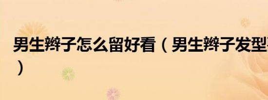 男生辫子怎么留好看（男生辫子发型要怎么留）