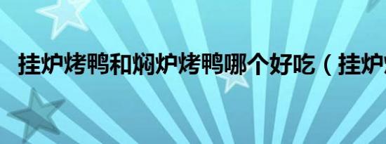 挂炉烤鸭和焖炉烤鸭哪个好吃（挂炉烤鸭）