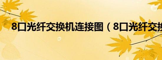 8口光纤交换机连接图（8口光纤交换机）