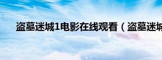 盗墓迷城1电影在线观看（盗墓迷城1）