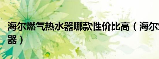 海尔燃气热水器哪款性价比高（海尔燃气热水器）