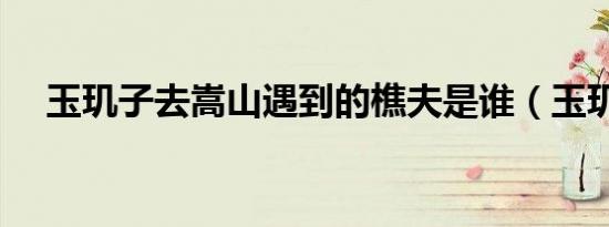 玉玑子去嵩山遇到的樵夫是谁（玉玑子）