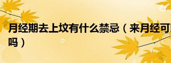 月经期去上坟有什么禁忌（来月经可以去扫墓吗）