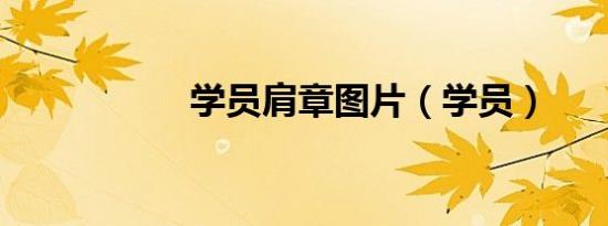 学员肩章图片（学员）