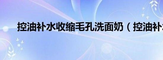 控油补水收缩毛孔洗面奶（控油补水）