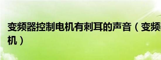 变频器控制电机有刺耳的声音（变频器控制电机）
