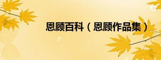 恩顾百科（恩顾作品集）