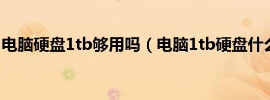 电脑硬盘1tb够用吗（电脑1tb硬盘什么意思）