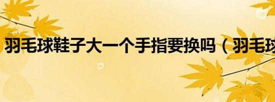 羽毛球鞋子大一个手指要换吗（羽毛球鞋子）