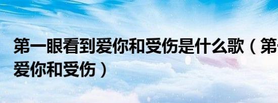 第一眼看到爱你和受伤是什么歌（第一眼看到爱你和受伤）
