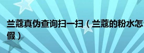 兰蔻真伪查询扫一扫（兰蔻的粉水怎么辨别真假）