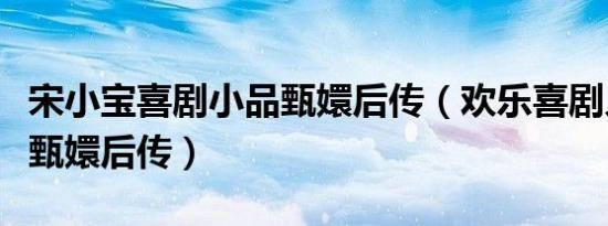 宋小宝喜剧小品甄嬛后传（欢乐喜剧人宋小宝甄嬛后传）
