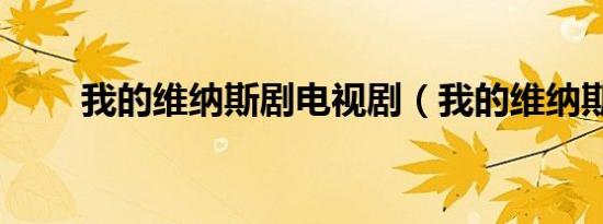 我的维纳斯剧电视剧（我的维纳斯）