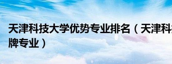天津科技大学优势专业排名（天津科技大学王牌专业）