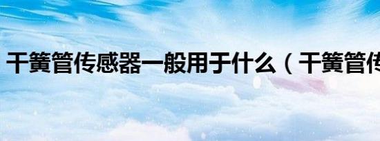 干簧管传感器一般用于什么（干簧管传感器）