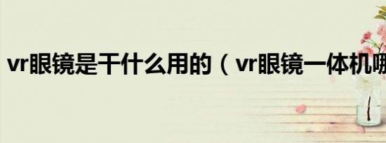 vr眼镜是干什么用的（vr眼镜一体机哪款好）