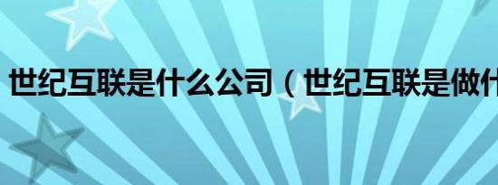 世纪互联是什么公司（世纪互联是做什么的）