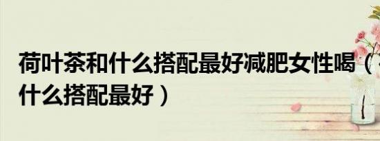 荷叶茶和什么搭配最好减肥女性喝（荷叶茶和什么搭配最好）