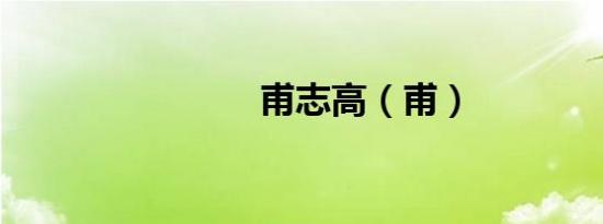 甫志高（甫）