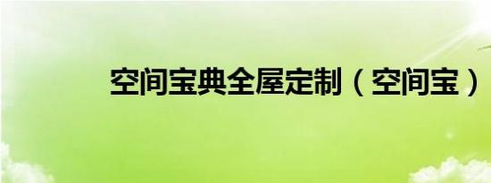 空间宝典全屋定制（空间宝）