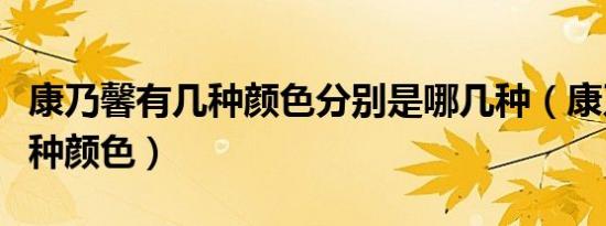 康乃馨有几种颜色分别是哪几种（康乃馨有几种颜色）