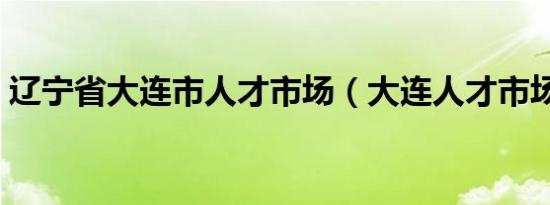 辽宁省大连市人才市场（大连人才市场地址）