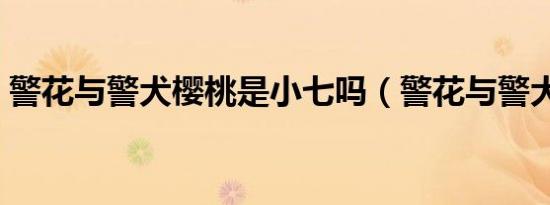 警花与警犬樱桃是小七吗（警花与警犬樱桃）