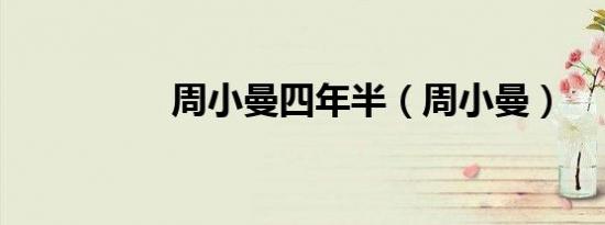 周小曼四年半（周小曼）