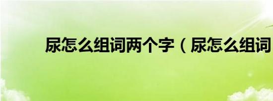 尿怎么组词两个字（尿怎么组词）