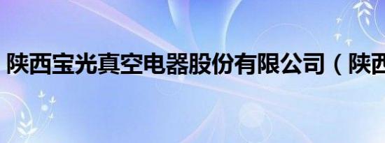陕西宝光真空电器股份有限公司（陕西宝光）