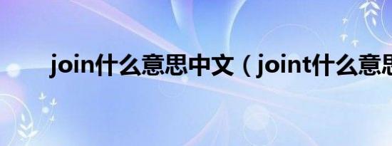 join什么意思中文（joint什么意思）