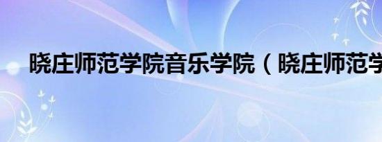 晓庄师范学院音乐学院（晓庄师范学院）