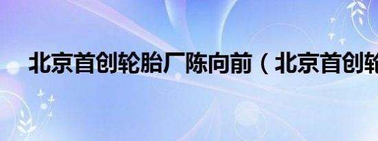 北京首创轮胎厂陈向前（北京首创轮胎）