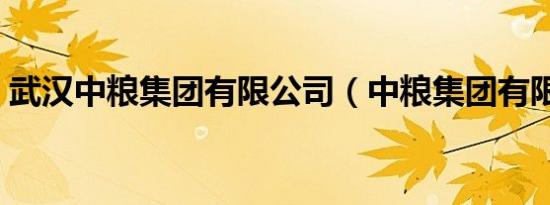 武汉中粮集团有限公司（中粮集团有限公司）