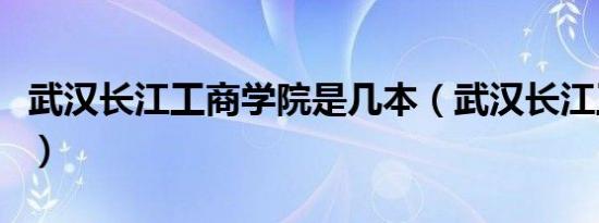 武汉长江工商学院是几本（武汉长江工商学院）