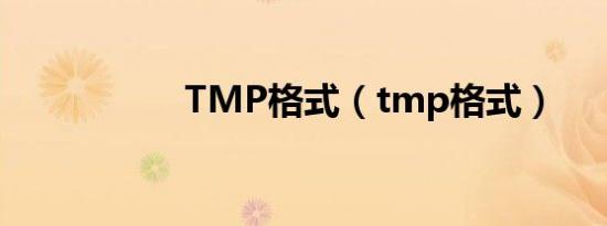 TMP格式（tmp格式）