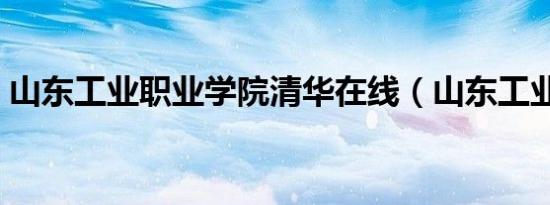 山东工业职业学院清华在线（山东工业职业）