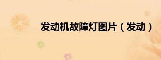 发动机故障灯图片（发动）