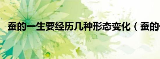 蚕的一生要经历几种形态变化（蚕的一生）