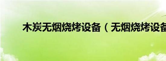 木炭无烟烧烤设备（无烟烧烤设备）