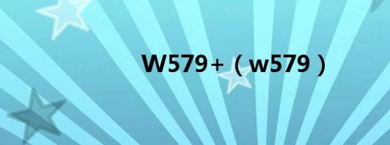 W579+（w579）