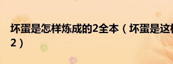 坏蛋是怎样炼成的2全本（坏蛋是这样炼成的2）