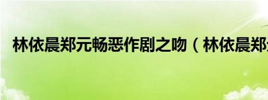 林依晨郑元畅恶作剧之吻（林依晨郑元畅）
